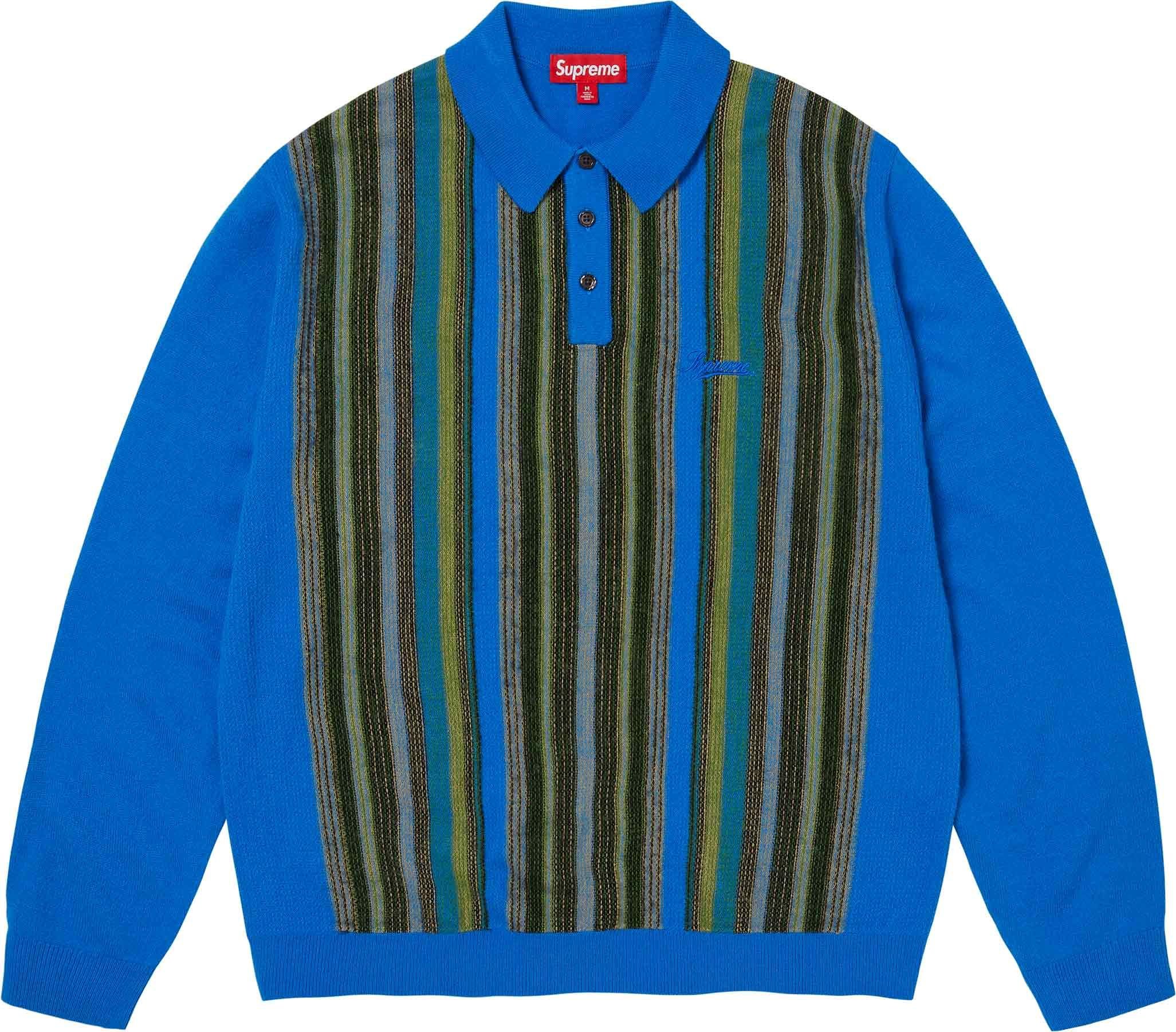 Multi Stripe Polo Sweater view 9